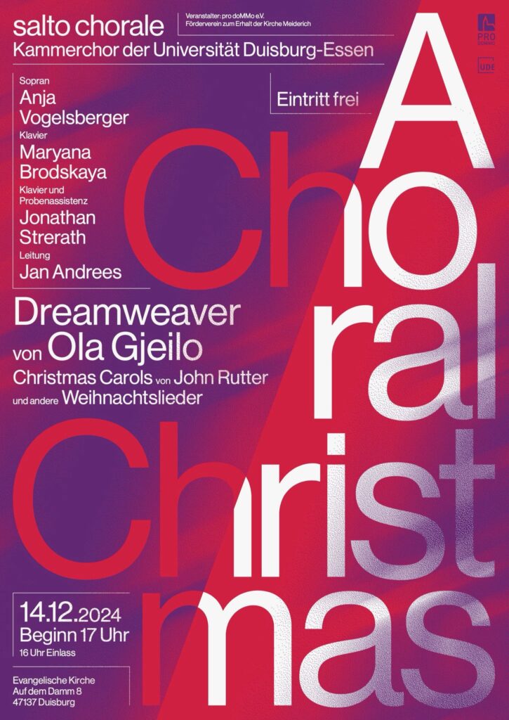Plakat "A Choral Christma"